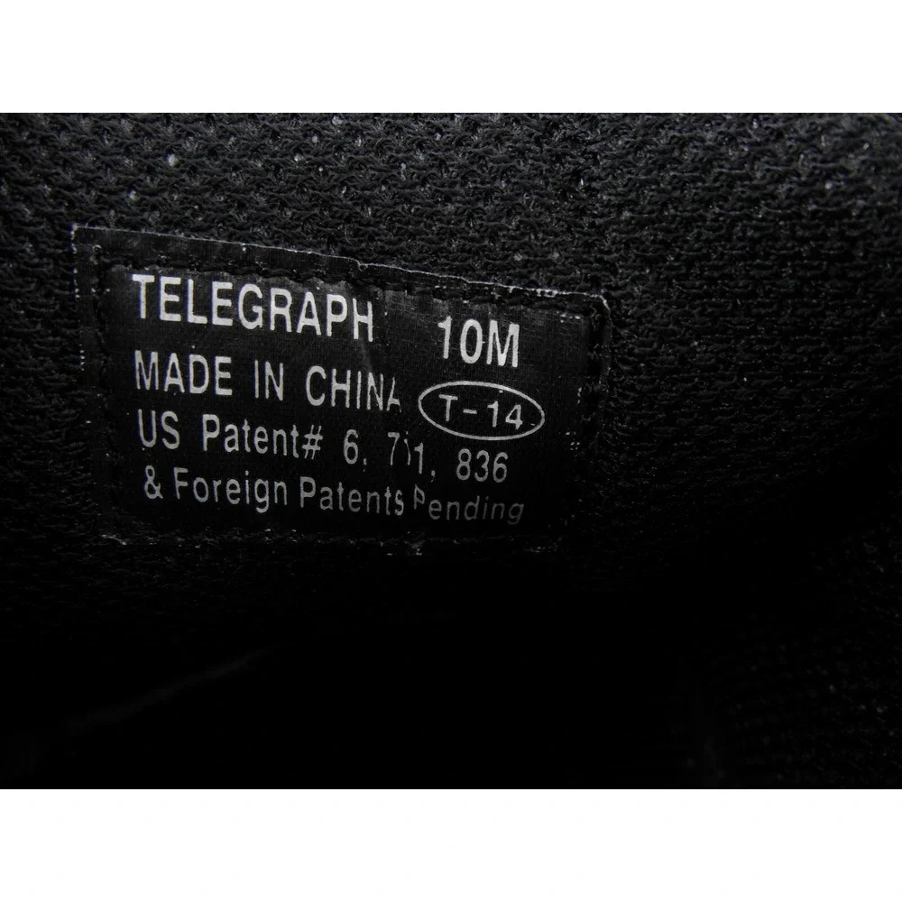 Deer Stags Telegraph Cap Toe Black Leather Oxford Men's Size 10 M S.U.P.R.O Sock